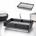 Thumbnail image #4 for American Metalcraft BNRB159 Black Rectangular Nestable Metal Serving Basket, 15 x 9 Inch