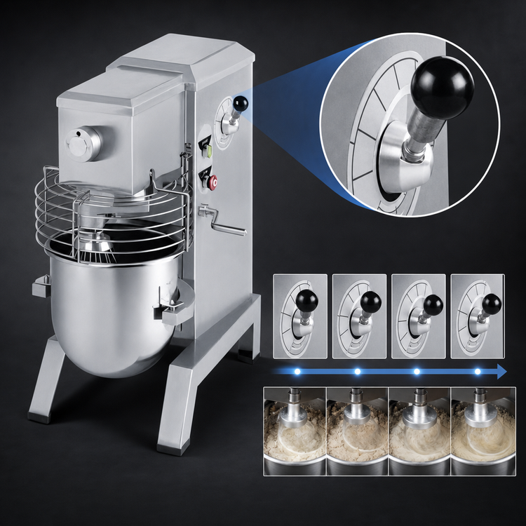 Product image #3 for Univex SRM12+ 12 Quart Countertop Variable-Speed Planetary Mixer
