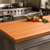 Thumbnail image #3 for Boos Block American Cherry Full-Length Rail Edge Grain Kitchen Countertop, 36 x 30 x 1-1/2 Inches, Varnique Finish