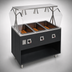 Thumbnail image #3 for 2-Series Affordable Portable 3-Well Mobile Hot Food Station with Open Storage Base and Buffet Breath Guard, 120V