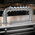 Thumbnail image #3 for Glastender 6-Faucet Stainless Steel Pipe Pass-Thru Air-Cooled Countertop Draft Dispensing Tower