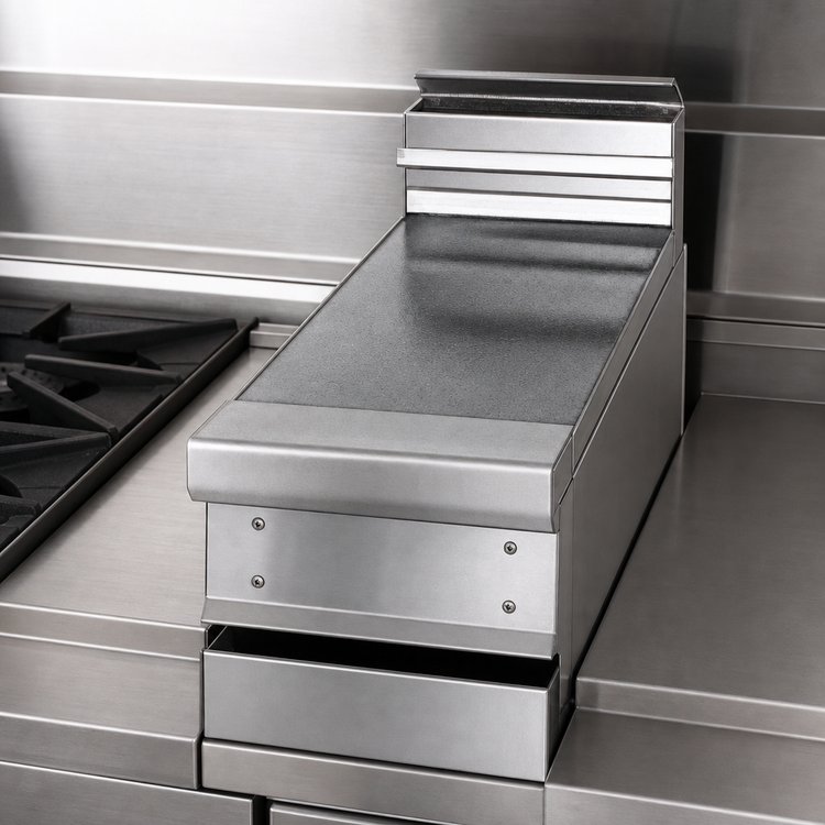 Product image #3 for Titan JMPR-18 Heavy Duty 18-Inch Modular Spreader Plate with 6-Inch Solid Plate Shelf