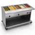 Thumbnail image #3 for Spec-Master PHT5CB-240-3 Portable Electric 5-Well Hot Food Table with Enclosed Base