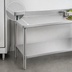 Thumbnail image #3 for Eagle Group Deluxe Series Stainless Steel Work Table with 4-1/2 Inch Backsplash and Undershelf, 60 x 24 Inches