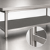 Thumbnail image #3 for John Boos 108-Inch Welded Stainless Steel Intermediate Shelf for Enclosed Base Work Tables