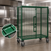 Thumbnail image #3 for Metro Super Erecta Mobile Wire Security Cage with Aluminum Dolly and Wrap-Around Bumper