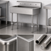 Thumbnail image #3 for Advance Tabco Multiwash 40-Inch Freestanding 304 Stainless Steel Hand Wash Sink with Splash Mount Faucet Provision
