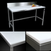 Thumbnail image #3 for John Boos TC099 48-Inch x 30-Inch Trimming Table with 3/4-Inch Reversible Poly Top and 6-Inch Backsplash