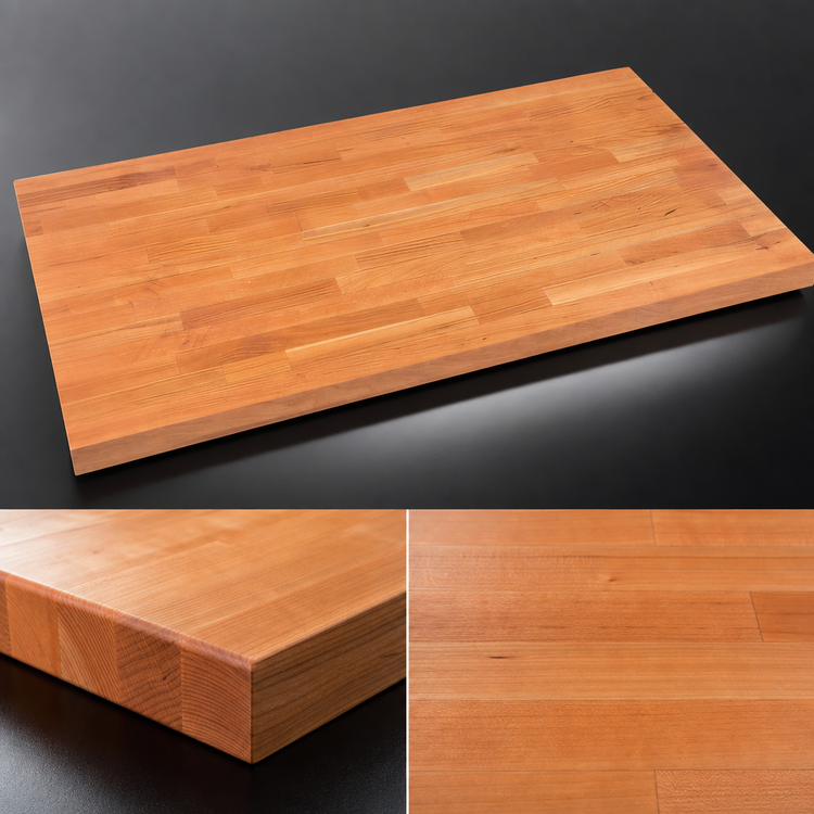Product image #3 for Boos Block 84-Inch x 25-Inch Blended Edge Grain American Cherry Kitchen Countertop with Varnique Finish