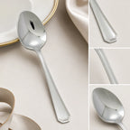 Thumbnail image #4 for Winco Victoria 0035-01 6-Inch Teaspoon, 18/8 Stainless Steel, Extra Heavy Weight, Mirror Finish Case of 25