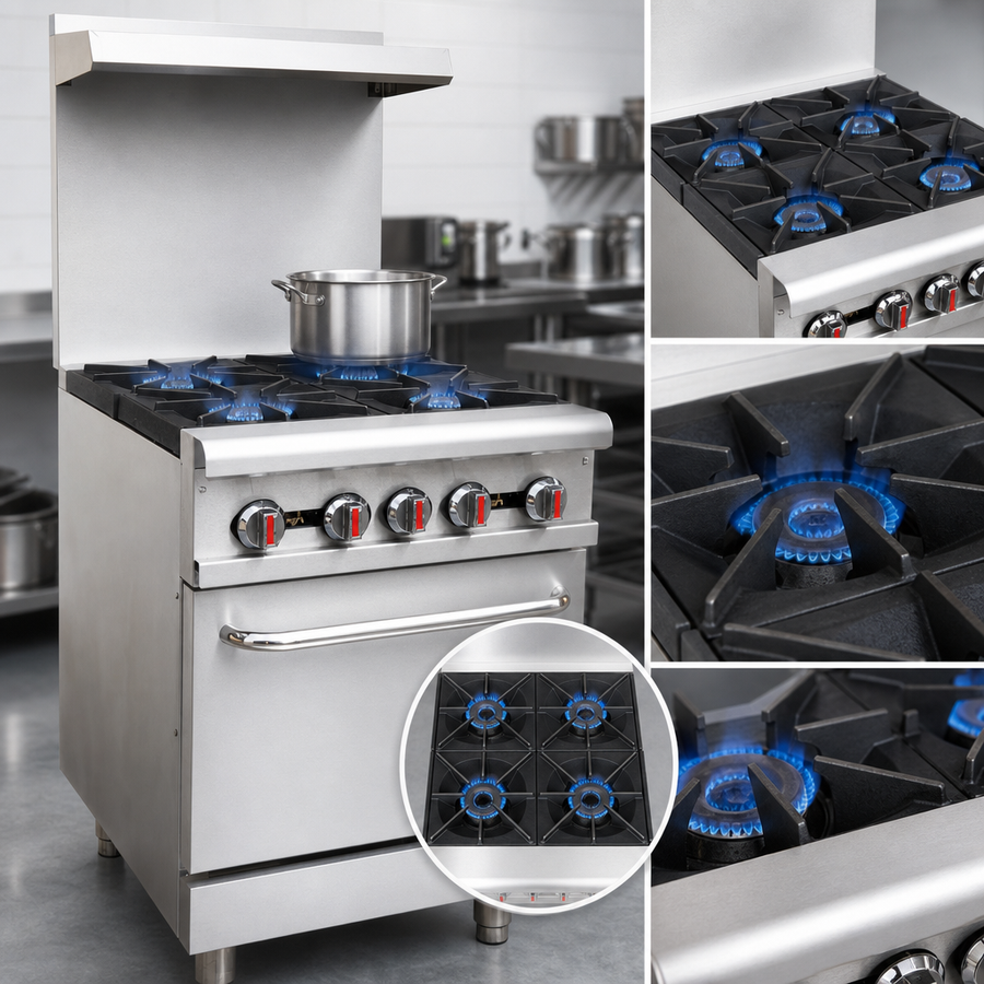 Four Open Burners
