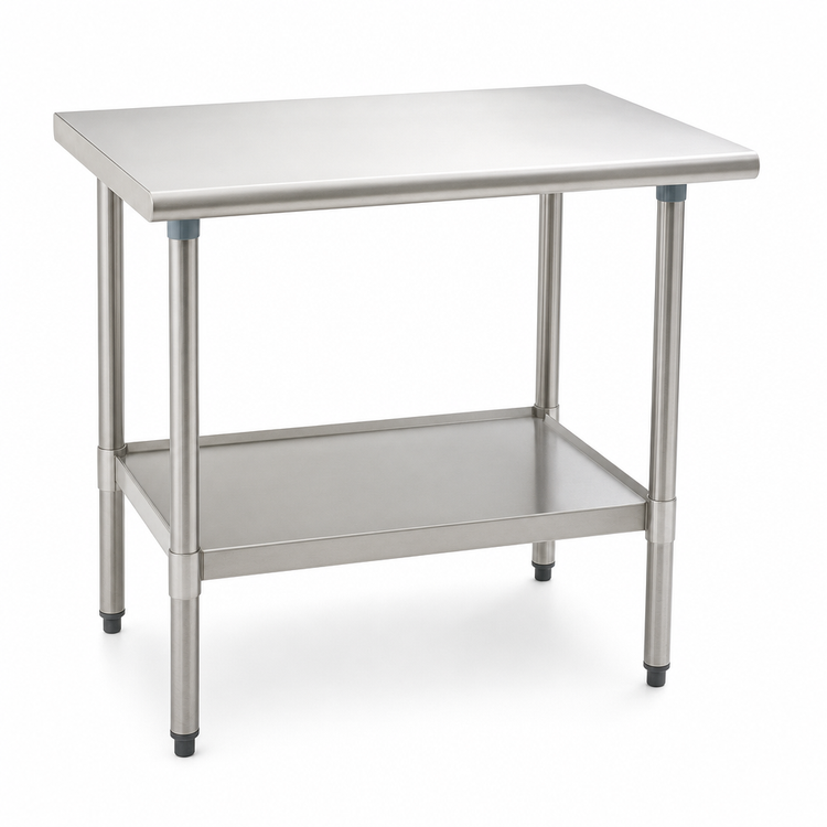 Product image #3 for Eagle Group Deluxe Series Stainless Steel Work Table with Adjustable Undershelf, 48 x 24 Inch