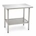 Thumbnail image #3 for Eagle Group Deluxe Series Stainless Steel Work Table with Adjustable Undershelf, 48 x 24 Inch