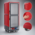 Thumbnail image #3 for Metro C5 3 Series Full-Height Mobile Heated Holding and Proofing Cabinet with Red Insulation Armour, Dutch Clear Doors, and Lip Load Slides