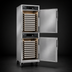 Thumbnail image #3 for hotLOGIX HL8-1816 Full-Height Two-Compartment Insulated Heated Holding Cabinet, Stainless Steel, 16-Pan Capacity