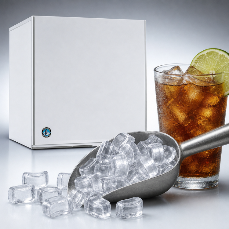 Product image #3 for Hoshizaki KM-1100MAJ50 30-Inch Self-Contained Air-Cooled Crescent Cube Ice Maker, Stainless Steel, 50 Hz
