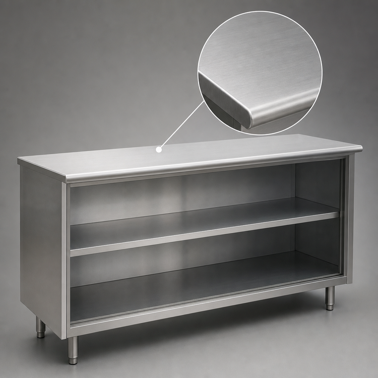 Product image #3 for Eagle Spec-Master Stainless Steel Plate Cabinet with Sliding Doors, 72-Inch x 18-Inch