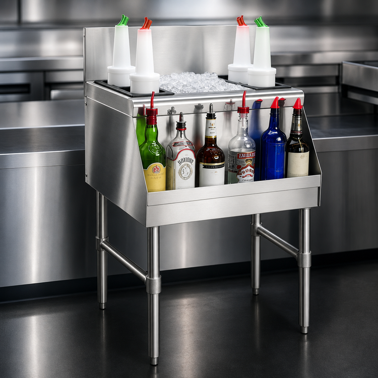 Product image #3 for Advance Tabco Prestige 36-Inch Stainless Steel Ice Chest with 10-Circuit Cold Plate