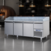 Thumbnail image #3 for Marra Forni 87.75-Inch Three-Section Refrigerated Pizza Prep Table with Granite Work Surface