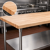 Thumbnail image #3 for John Boos 72 Inch x 36 Inch Northern Hard Rock Maple Wood Top Work Table with Adjustable Undershelf