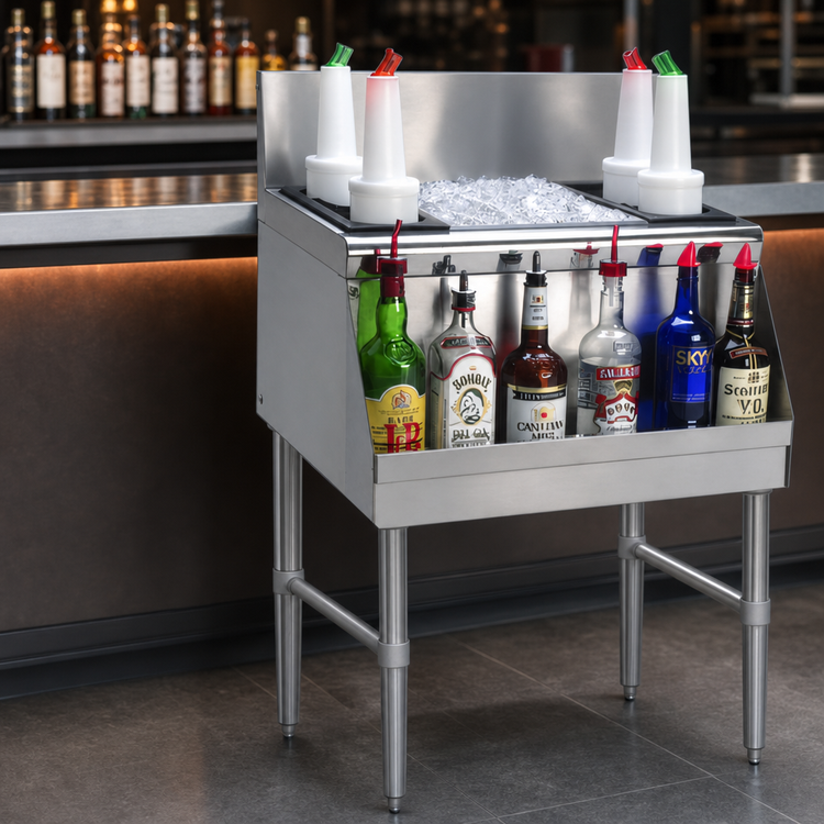 Product image #3 for Advance Tabco Prestige Supreme 42-Inch Stainless Steel Bar Ice Chest with 10-Circuit Cold Plate