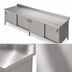 Thumbnail image #3 for John Boos Enclosed Base Stainless Steel Work Table with Sliding Doors, 96 x 30