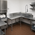 Thumbnail image #3 for Advance Tabco Korner-Soil L-Shaped Left-Hand Dishtable with Pre-Rinse Sink, 119 Inch, 304 Stainless Steel