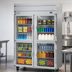 Thumbnail image #3 for Beverage-Air Horizon Series Two-Section Reach-In Refrigerator with 4 Half Glass Doors, 46.88 Cu. Ft., Top-Mounted Self-Contained