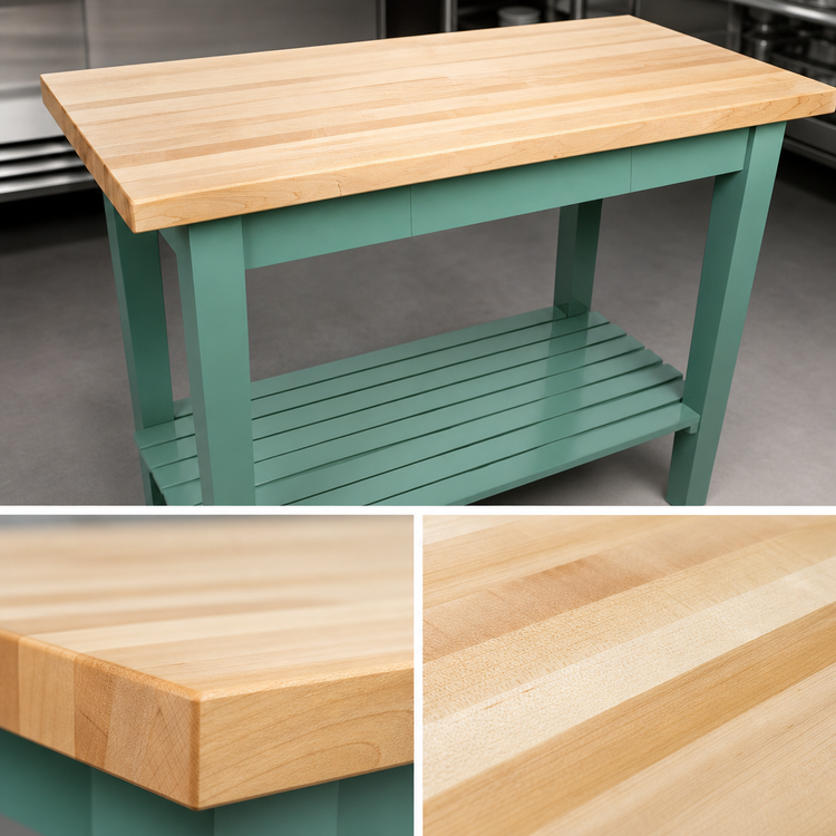 Product image #4 for John Boos Classic Country 48" x 30" Commercial Wood Top Work Table