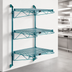 Thumbnail image #3 for Quantum Wall-Mounted Cantilever Starter Unit with 3 Wire Shelves