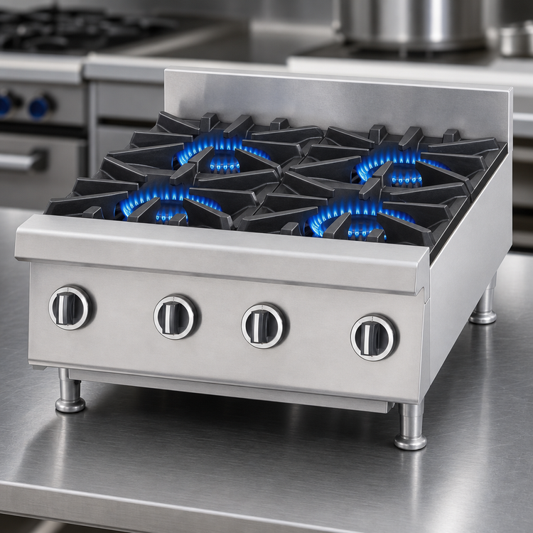 Product image #3 for Garland US Range UT Counter UTOG24-4 24-Inch Heavy-Duty Gas Countertop Hot Plate with 4 Open Burners