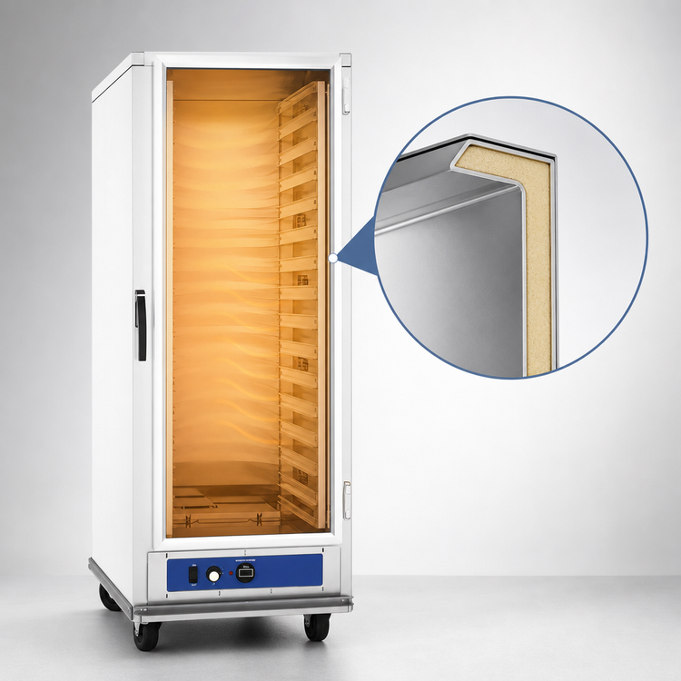 Product image #4 for CookRite Insulated Heated Holding Cabinet with Tempered Glass Door, 18 Full-Size Pan Capacity, 25-Inch Wide, 120V