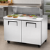 Thumbnail image #3 for True 48-Inch 2-Section Sandwich/Salad Prep Table with 10-Pan Top and 2 Doors
