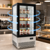 Thumbnail image #3 for 17-Inch Four-Sided Glass Countertop Refrigerated Display Case, 2.75 Cu. Ft., Stainless Steel