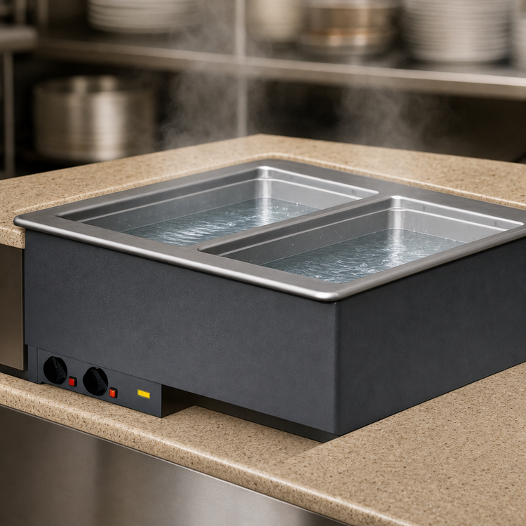 Product image #3 for Vollrath Two-Well Drop-In Electric Hot Food Well Unit with Manifold Drain