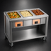 Thumbnail image #3 for DineXpress DXP3HFSL 3-Well Slimline Electric Mobile Hot Food Counter