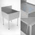 Thumbnail image #4 for Top Shelf TSF Series 26-Inch Freestanding Stainless Steel Underbar Drainboard