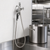 Thumbnail image #3 for Wall-Mount Pot and Kettle Filler Faucet with Vacuum Breaker, Stainless Steel Hose and Self-Closing Hook Nozzle