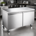 Thumbnail image #3 for Hurakan by Equip.me 60-Inch Two-Section Undercounter Freezer with Stainless Steel Exterior and Electronic Control