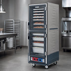 Thumbnail image #3 for Metro C5 Insulation Armour C539-MDC-L-GY Heated Holding and Proofing Cabinet, Mobile Full Height, 35-Pan, Dutch Clear Doors