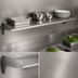Thumbnail image #3 for 72-Inch Wide x 10-Inch Deep 304 Stainless Steel Wall-Mounted Shelf