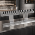 Thumbnail image #3 for Glastender Double-Column Countertop Air-Cooled Bridge Draft Dispensing Tower with 18 Stainless Steel Faucets