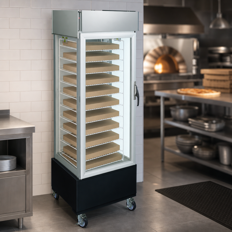 Product image #3 for Hatco Flav-R-Savor Tall Dry Pizza Holding Cabinet, 1 Door, 16 Boxed or 8 Bagged Pizza Capacity