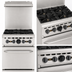 Thumbnail image #4 for Wolf WX Series 24-Inch Stainless Steel 4-Burner Natural Gas Restaurant Range with Oven Base