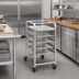 Thumbnail image #3 for Half-Size Mobile End-Load Aluminum Pan Rack for 18 x 26 Pans, 6-Pan Capacity