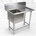 Thumbnail image #3 for John Boos Pro-Bowl Freestanding 1-Compartment Stainless Steel Sink with Right Drainboard