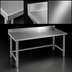 Thumbnail image #3 for Spec-Master 60-Inch x 30-Inch Stainless Steel Work Table with 4-1/2-Inch Backsplash