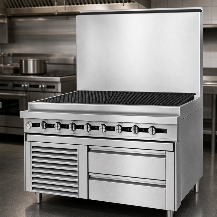 Product image #3 for Titan JMRH-48B 48" Modular Heavy-Duty Gas Charbroiler