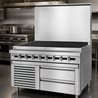 Thumbnail image #3 for Jade Range (Middleby) Titan JMRH-48B 48-Inch Modular Heavy-Duty Gas Charbroiler, Stainless Steel, Cast Iron Grates, 120,000 BTU