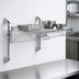 Thumbnail image #3 for Quantum Wall-Mounted Cantilever Single Shelf Kit, 48 x 12 Inches, Chrome Plated